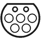 Conector de carga eléctrica Tesla: 1 a 11 kW